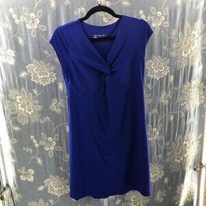 Soybu royal blue twist top sporty fitness dress size M